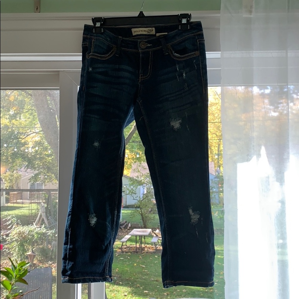 Paris blue capris